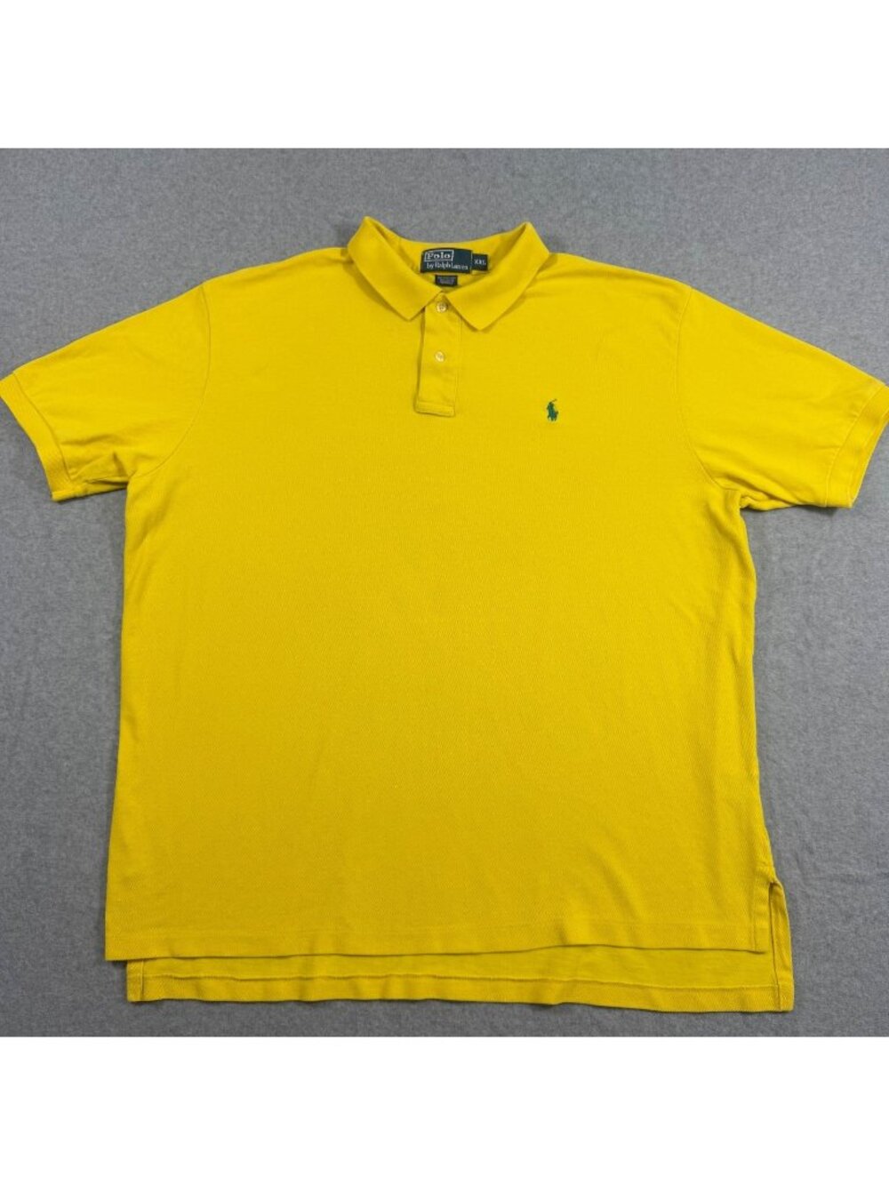 Polo Ralph Lauren Men’s XXL Yellow Short Sleeve Polo Shirt Pony Logo Cotton